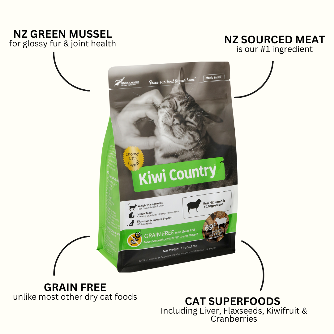 1 kg Bag Dry Cat - Lamb