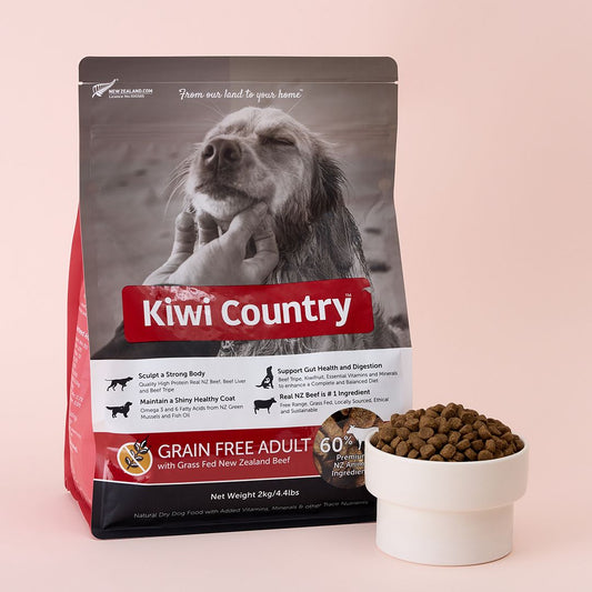 Kiwi Country Grain Free Dog Food Beef Recipe 2Kgs Bag