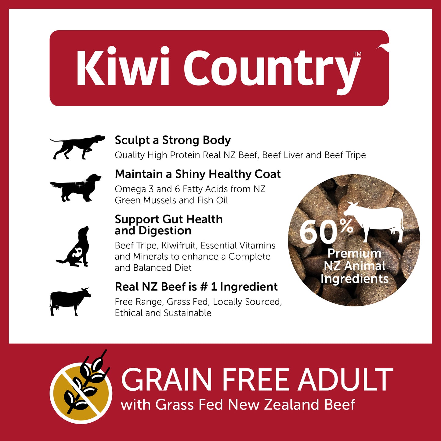 Kiwi Country Mixed - Beef & Chicken